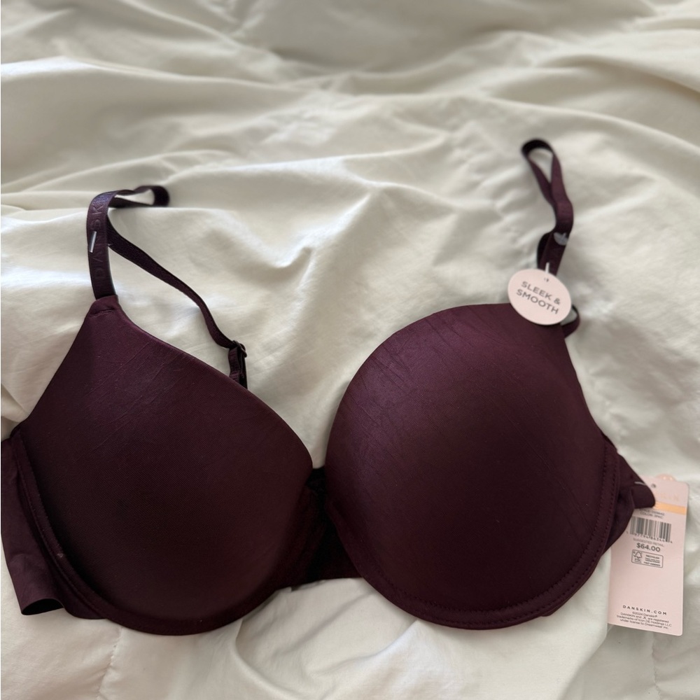 Danskin Now Red T-Shirt Bra Intimates & Sleepwear